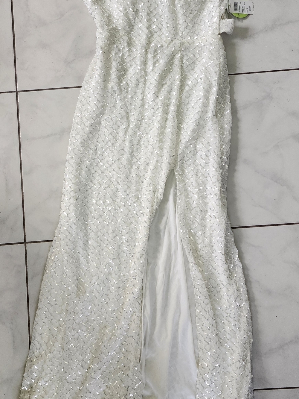 Windsor White Sequin Gown